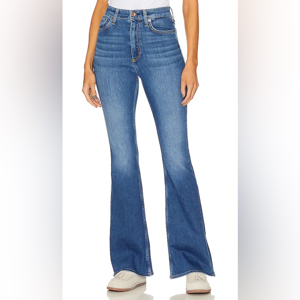Rag & Bone Casey High Rise Flare Jeans in Selina
